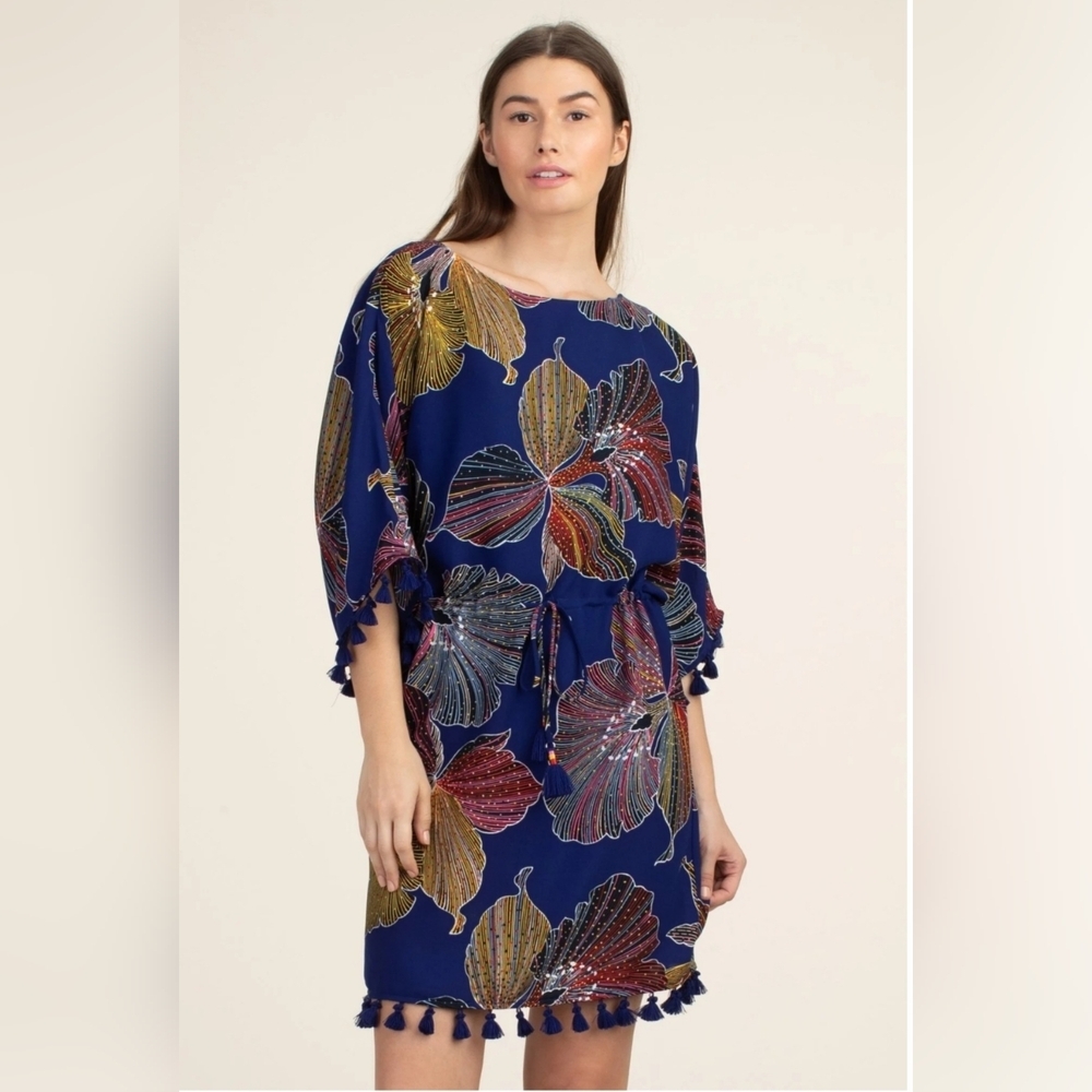 Trina Turk Floral Print Multicolor Women's Mini Dress Size 12